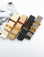Fashion Khaki Plastic Linen Elastic Braided Wide Belt