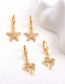 Fashion Coconut Tree Copper Gold Plated Coconut Earrings