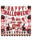Fashion Halloween Pull Flag 5 Pieces Halloween Scary Lettering Balloons
