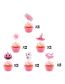 Fashion Pink Halloween 12 Pieces Of Cake Inserts 5 Pieces Halloween Cake Card