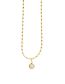 Fashion Gold Titanium Aventurine Corn Bead Necklace