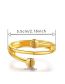 Fashion Gold Alloy Geometric Ring