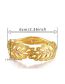 Fashion Gold Alloy Diamond Leaf Open Bracelet