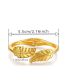 Fashion Gold Alloy Geometric Leaf Bracelet