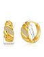 Fashion Gold Brass Diamond Thread Earrings