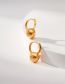 Fashion Gold Gold Plated Brass Transfer Bead Earrings