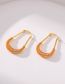 Fashion Gold Gold Plated Brass Geometric Spring Earrings