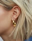 Fashion Steel Color Stainless Steel Bamboo Round Earrings