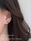 Fashion Steel Color Titanium Steel Heart Stud Earrings