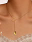 Fashion 7# Solid Copper Geometric Heart Tassel Necklace