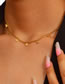 Fashion 3# Pure Bronze Medal Chain Necklace
