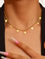 Fashion 3# Pure Bronze Medal Chain Necklace