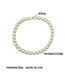 Fashion Gold Alloy Diamond Cuban Chain Concealed Buckle Necklace