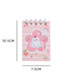 Fashion Pink White Bear Paper Cartoon Portable Coil Book