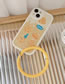 Fashion Cartoon Cheese Shell + Bracelet Bracket + Epoxy Bracket Iphone11 Cartoon Cheese Silicone Phone Case + Bracelet