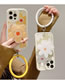 Fashion Yellow Flower + Bracelet Lanyard + Bracket Iphonexr Silicone Flower Phone Case + Bracelet Lanyard