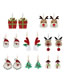 Fashion 1# Fabric Santa Claus Earrings