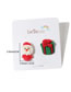 Fashion 3# Santa's Gift Box Asymmetric Stud Earrings