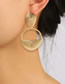 Fashion Gold Alloy Geometric Round Stud Earrings