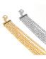 Fashion 2# Alloy Geometric Multilayer Chain Necklace Earring Set