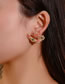 Fashion Gold Metal Hollow Scallop Stud Earrings