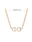 Fashion Gold Faux Pearl Chunky Chain Necklace