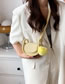 Fashion Creamy-white Pu Leather Embossed Crossbody Bag