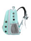 Fashion Blue Pvc Transparent Space Capsule Portable Pet Backpack