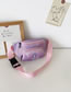 Fashion Pink Nylon Print Cartoon Multiple Pocket Crossbody Bag