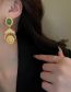 Fashion 5#gold (flower Circle) Metal Diamond Flower Stud Earrings