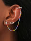Fashion Color Alloy Beaded Beaded Earrings Ear Cuff