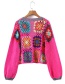 Fashion Color Multicolored Crochet Coat
