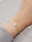Fashion V Geometric Gold Plated Beaded Beads Beaded Shell Letter Bracelet
