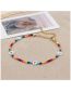 Fashion Color Colorful Rice Beads Beaded Braided Floral Bracelet