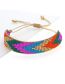 Fashion Color Rice Beaded Gradient Feather Arrow Bracelet