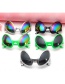 Fashion Silver Frame Color Film Pc Irregular Alien Sunglasses