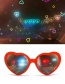 Fashion Red Pc Love Special Effect Sunglasses