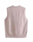 Fashion Pink Core-spun Button Cardigan