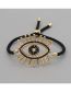 Fashion Black Geometric Bead Woven Eye String Bracelet