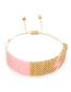 Fashion Gold Rice Beaded Braided Lightning Bracelet