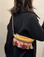 Fashion Khaki Straw Fringe Large Capacity Crossbody Bag
