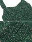 Fashion Green Printed Slip Dress