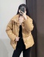 Fashion Black Pu Leather Breasted Lapel Jacket
