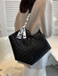 Fashion Khaki Pu Embossed Large Capacity Shoulder Bag
