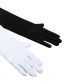 Fashion Black Long Gloves Polyester Extended Sunscreen Gloves