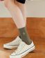 Fashion Brown Embossed Cotton Socks