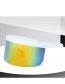 Fashion White Frame Transparent Film Pc Integrated Large Frame Sunglasses