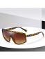 Fashion Transparent Frame White Sheet Pc Irregular One-piece Sunglasses