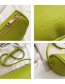Fashion Yellow Pu Large Capacity Messenger Bag