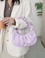 Fashion Purple Cloud Pleated Tote Bag